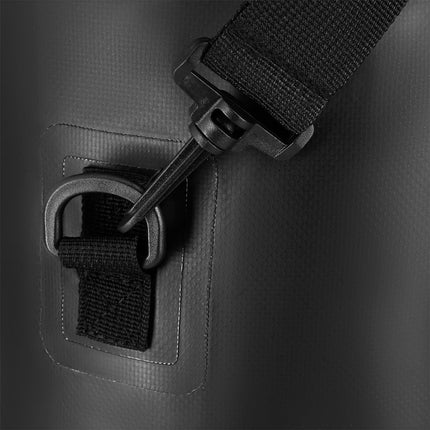 Foldable Tourist Mat, Aluminium Edge, 195 cm, Black