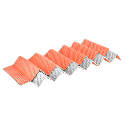 Faltbare Isomatte, Aluminium-Beschichtung, 195 cm, Orange
