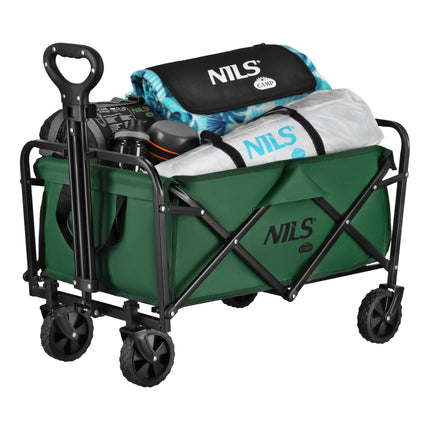 Foldable Tourist Wagon, 70L Capacity, Green