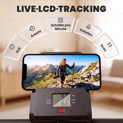 Foldable Vertical Climber with 3 Resistance Levels & LCD Monitor