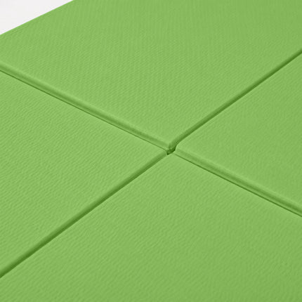 Foldable Yoga Mat 6 mm with Carry Bag, 61 x 183 cm, Green
