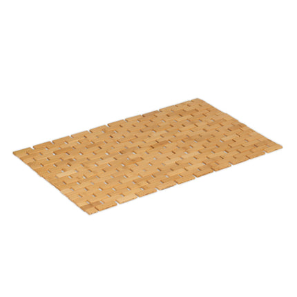 Skládací bambusová koupelnová předložka