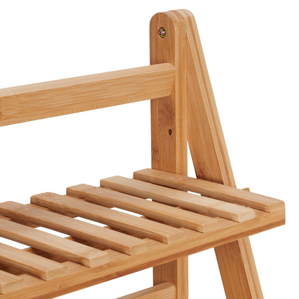 Foldable bamboo stand