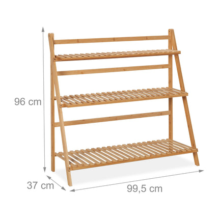 Foldable bamboo stand