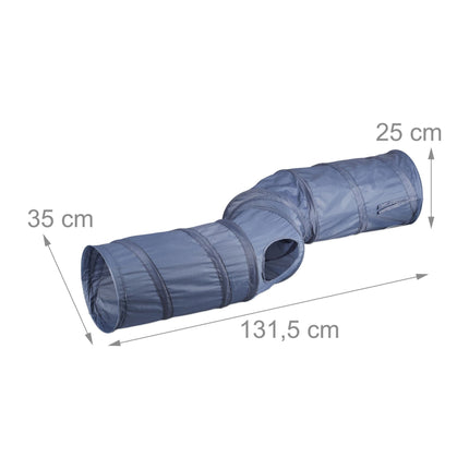 Foldable cat tunnel 4 exits