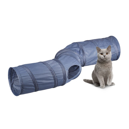 Foldable cat tunnel 4 exits