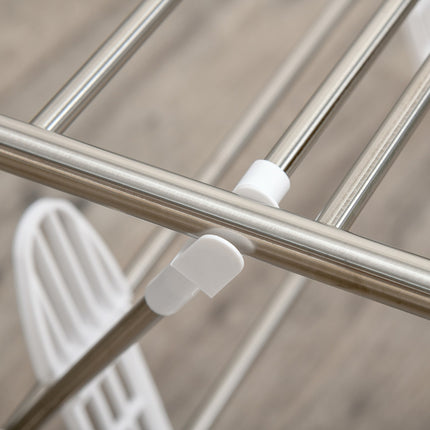 Wäscheständer klappbar, 3-lagig, Edelstahl, 138 cm