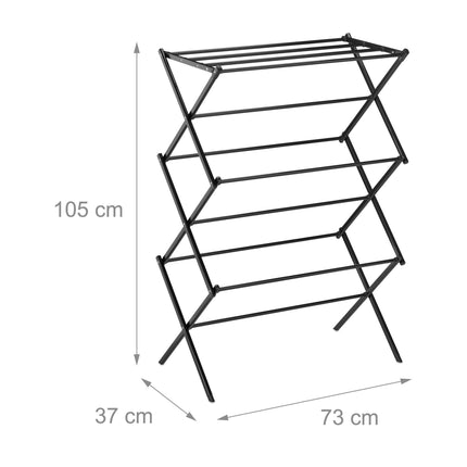 Foldable coat hanger in metal
