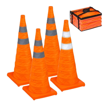 Cônes pliables 70 cm en pack de 4