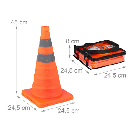 Foldable driving pylons in 2-pack