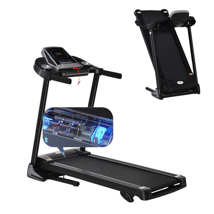 Klappbares elektrisches Laufband 500W mit LED-Display & Halterung