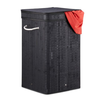 Panier à linge pliable en bambou
