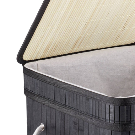 Panier à linge pliable en bambou
