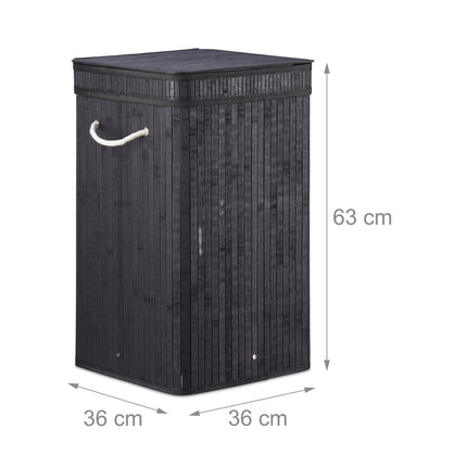 Panier à linge pliable en bambou