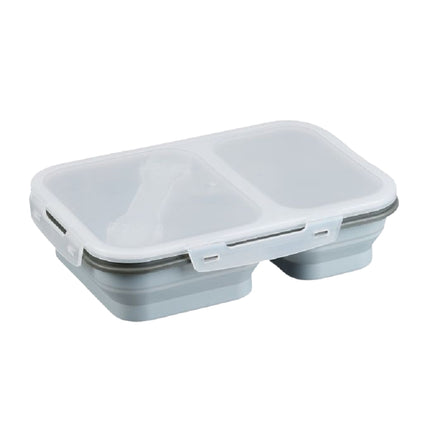 Foldable lunch box with 2 compartments