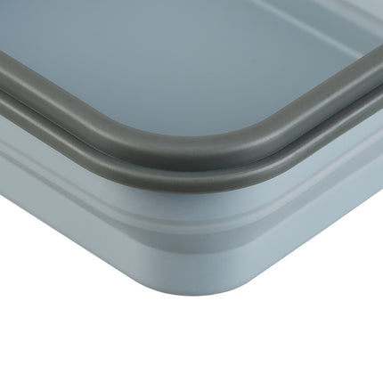 Foldable lunch box with 2 compartments