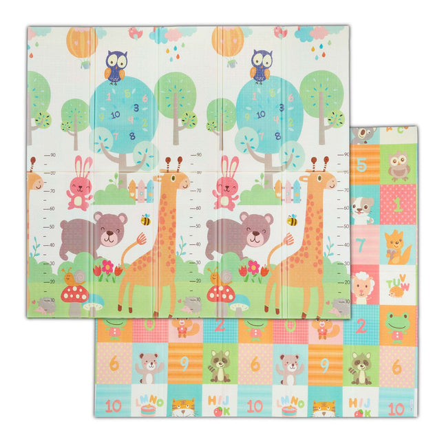 Faltbare Spielmatte mit Tiermotiven