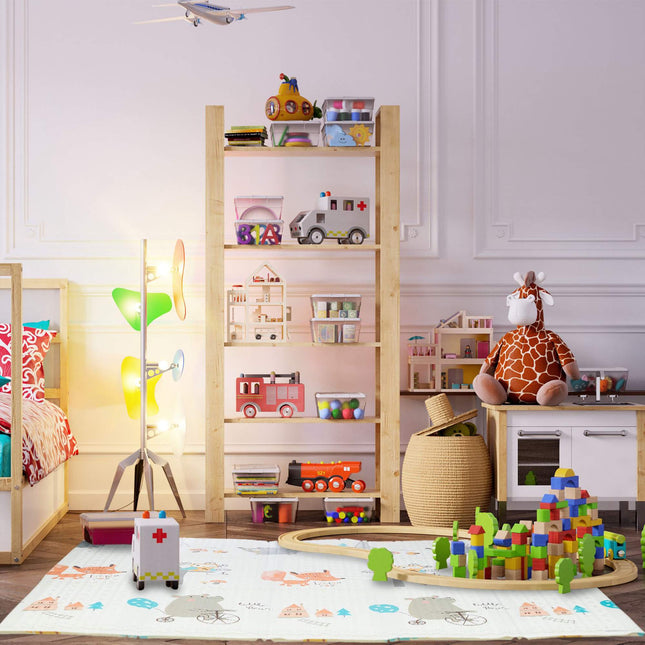 Faltbare Spielmatte mit Tiermotiven