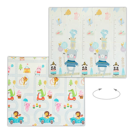 Faltbare Spielmatte mit Tiermotiven