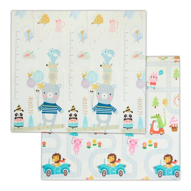 Faltbare Spielmatte mit Tiermotiven