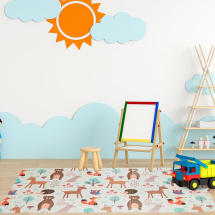 Tapis de jeu pliable avec animaux de la forêt