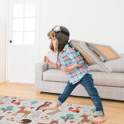 Tapis de jeu pliable avec animaux de la forêt