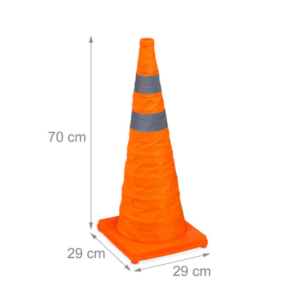 Faltbare Pylone 70 cm im 2er-Pack