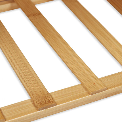 Foldable shoe shelf made of bamboo