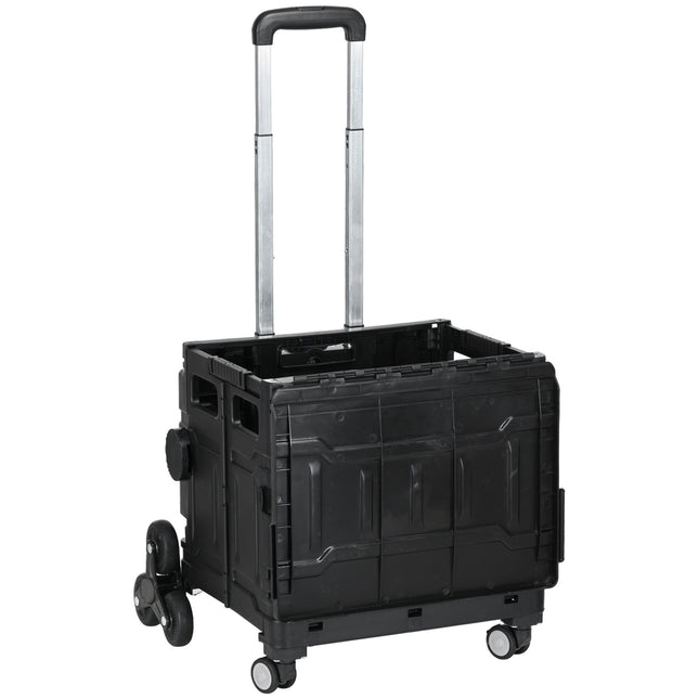 Faltbarer Einkaufstrolley, 80 kg Tragkraft, Treppensteiger
