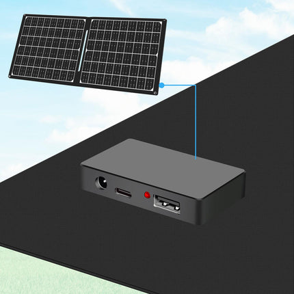 Faltbares Solarpanel mit USB-Ladegerät 1x USB-C, 1x USB-A 30W