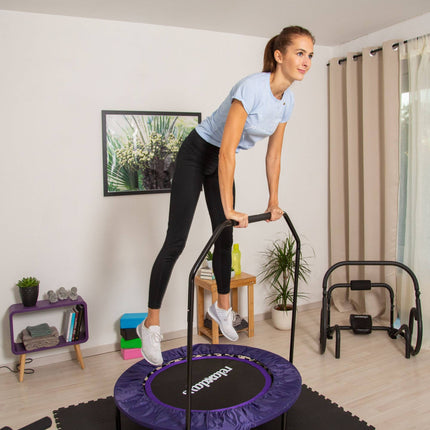 Trampoline pliable avec poignée