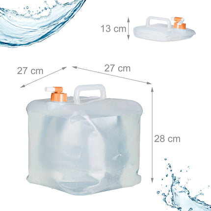 Faltbarer Wasserbehälter mit 4 Behältern