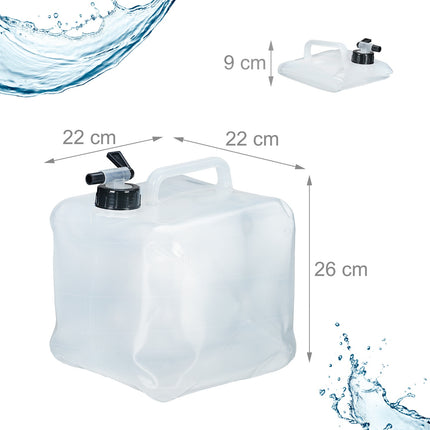 Faltbarer Wasserbehälter mit 4 Behältern