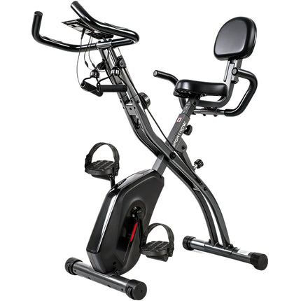 Klappbares 3-in-1-Heimtrainer, Bluetooth-LCD, Herzfrequenz, leise