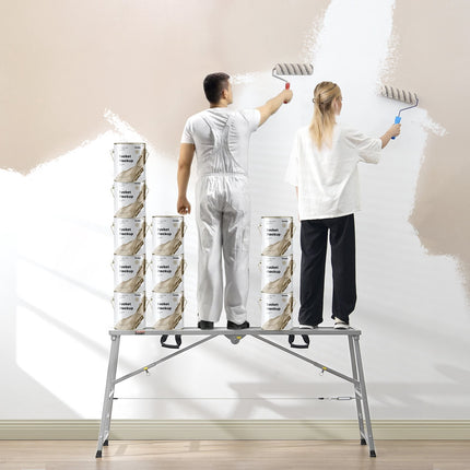Folding Adjustable Work Platform, 882 lb Capacity