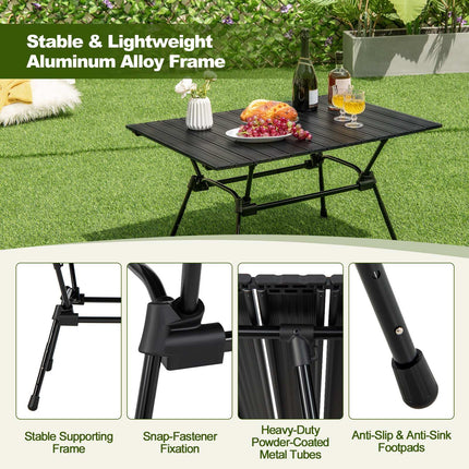 Klappbarer Aluminium Campingtisch – Höhenverstellbar, Tragetasche