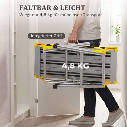 Folding Aluminum Workbench – Non-Slip, 150 kg Capacity