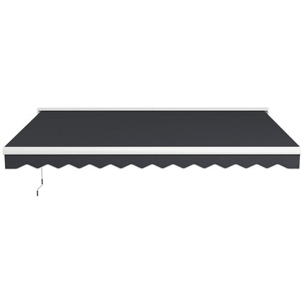 Elektrische Gelenkarmmarkise, 4x3m, Fernbedienung, Grau