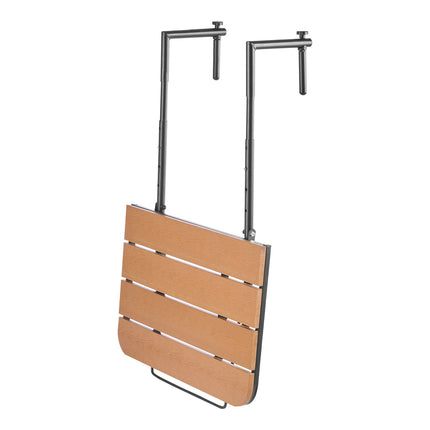 Folding Balcony Railing Table – Adjustable, Fits 1–8.27 in