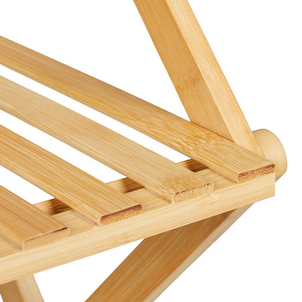 Faltbares Bambus-Schuhregal – 4-stufig, platzsparendes Design
