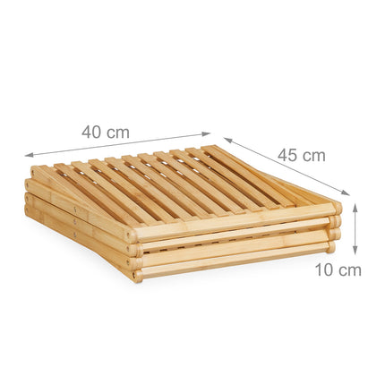 Faltbares Bambus-Schuhregal – 4-stufig, platzsparendes Design