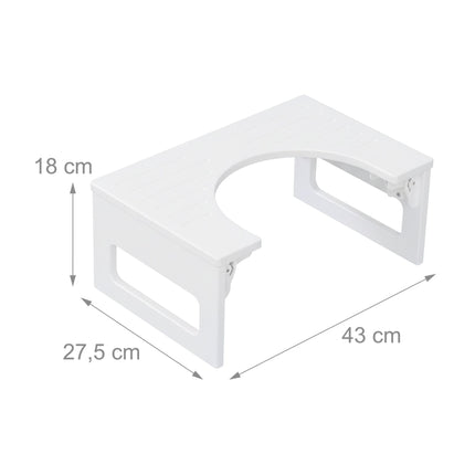 Zusammenklappbarer Toilettenhocker aus Bambus – rutschfest, kompaktes Design