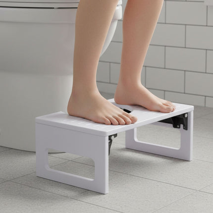 Zusammenklappbarer Toilettenhocker aus Bambus – rutschfest, kompaktes Design