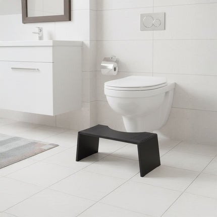 Faltbarer Toilettenhocker aus Bambus – Rutschfest, Platzsparend