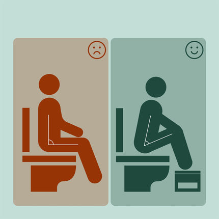 Folding Bamboo Toilet Stool with Rubber Pads