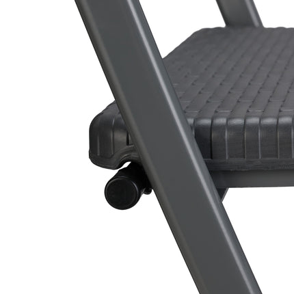 Folding Bar Stools, Weather-Proof Rattan Look