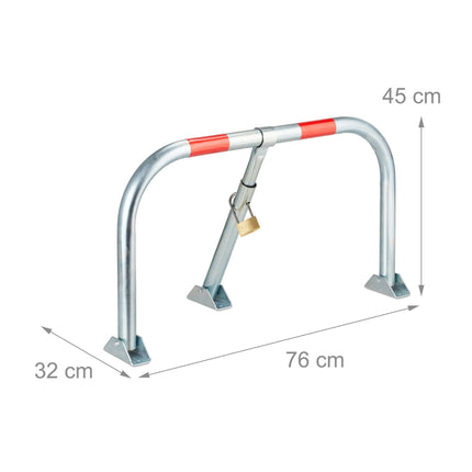 Folding Barrier Post with Lock