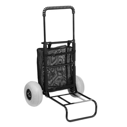 Folding Beach Dolly Cart, 9in Balloon Wheels, 165 lb