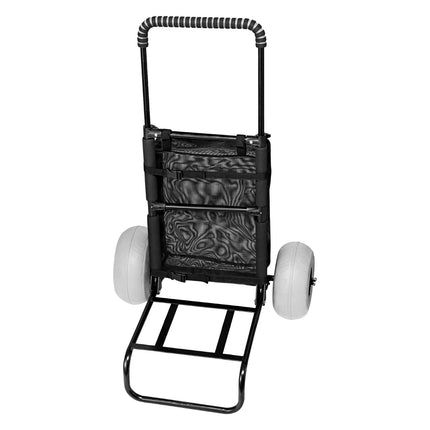 Folding Beach Dolly Cart, 9in Balloon Wheels, 165 lb