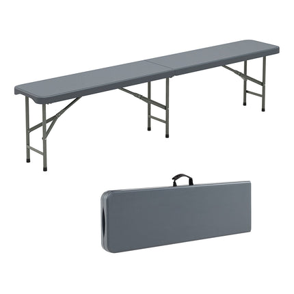 Folding Bench 180cm HDPE, Metal Legs, 600kg Capacity